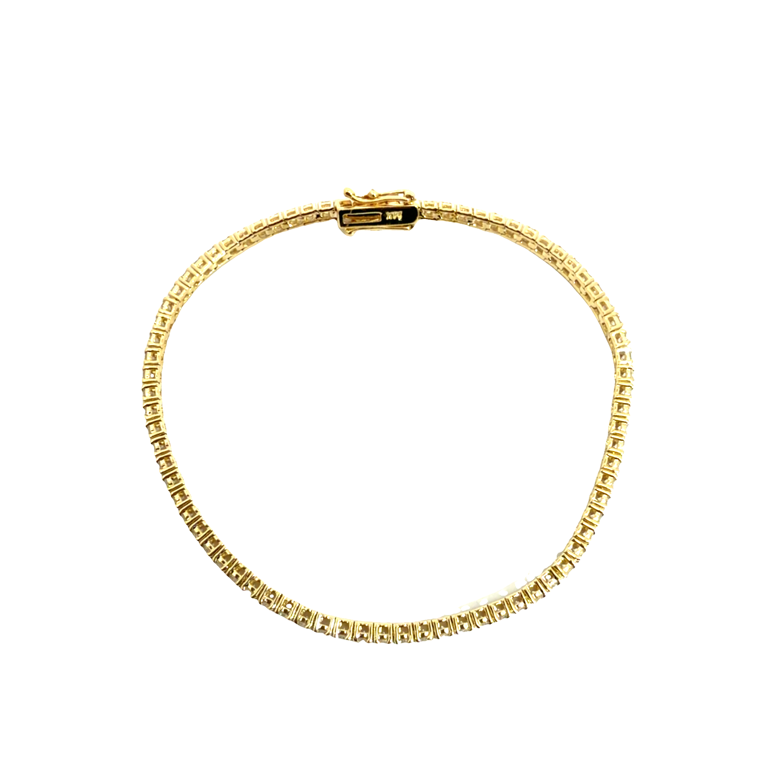 The Jewel Box 14k Yellow Gold Classic 2.76ctw Diamond Tennis Bracelet
