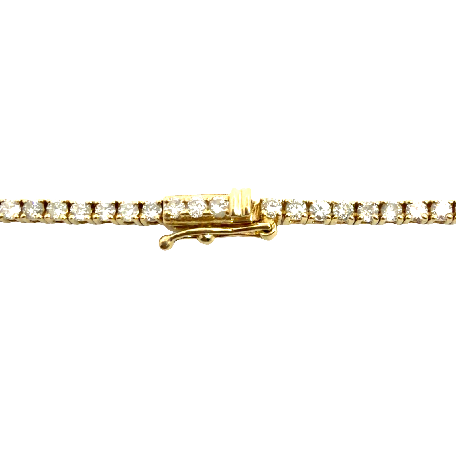 The Jewel Box 14k Yellow Gold Classic Diamond Tennis Necklace