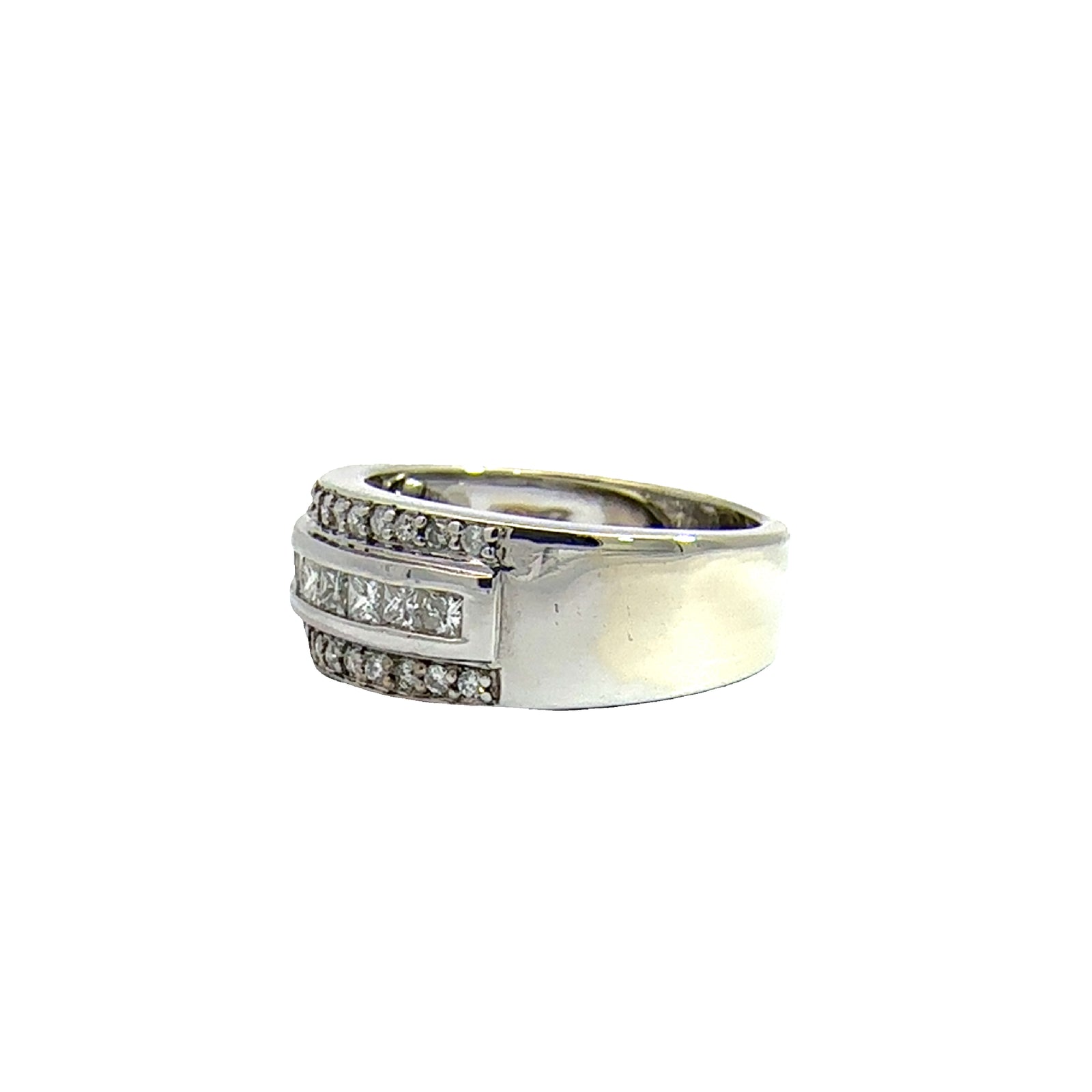 Estate 14k White Gold and 0.71ctw Diamond Ring