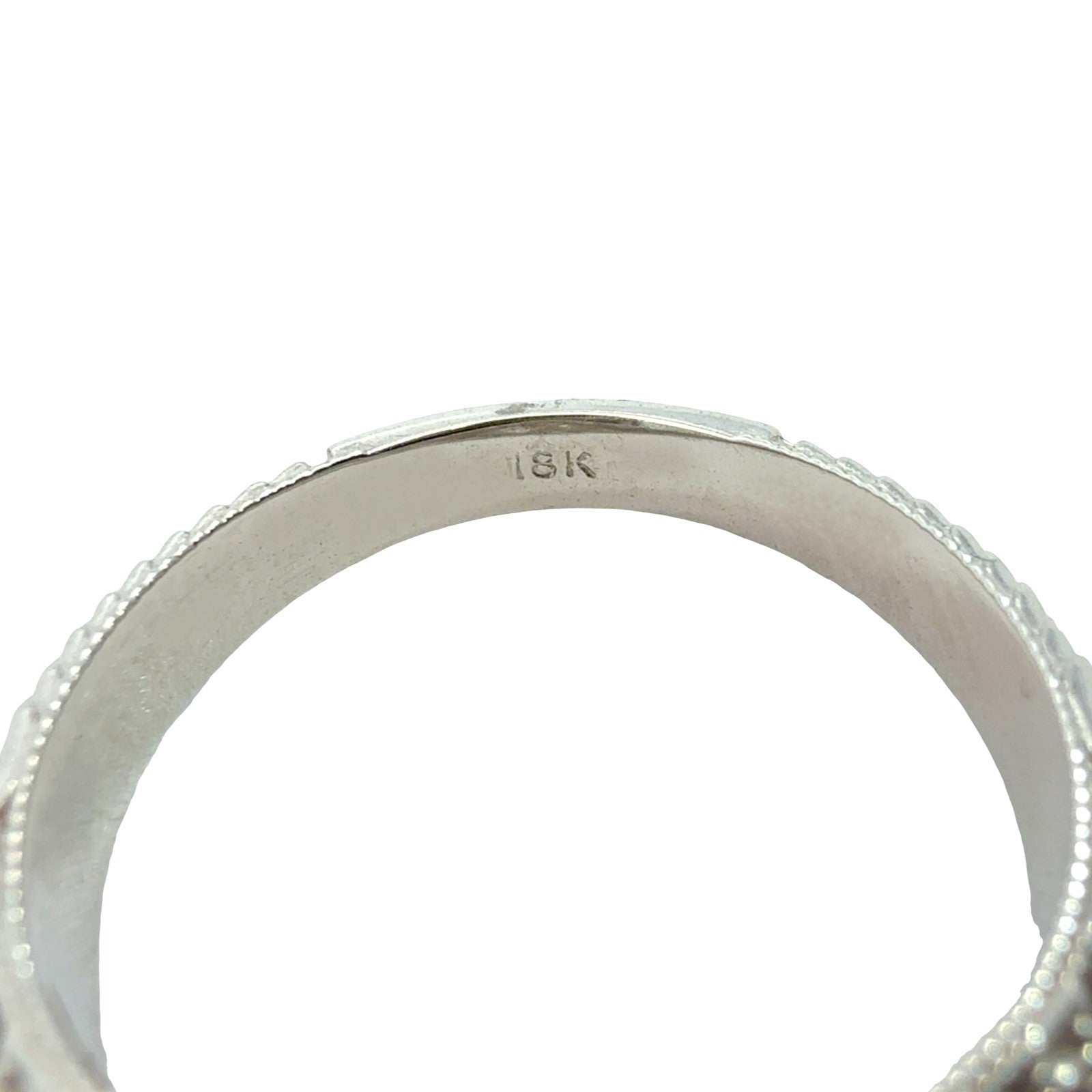 NEW 14k White Gold Filigree 1.04tcw Diamond Euro-Cut Solitaire Engagement Ring6