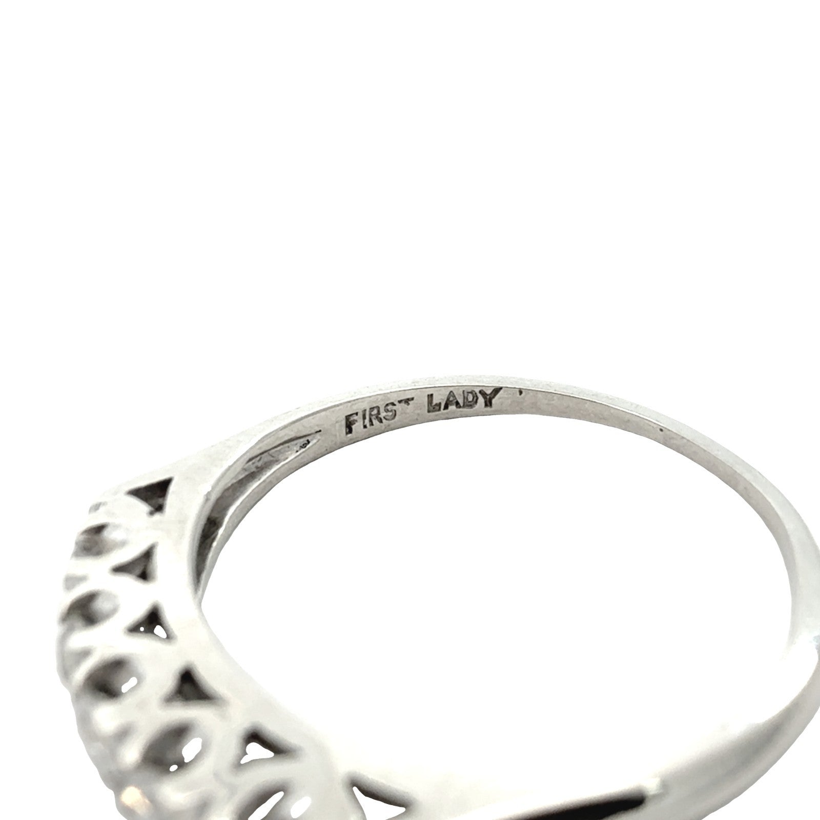 18k White Gold Stamped 0.73cttw Diamond Engagement Ring and 0.23cttw Band Set11