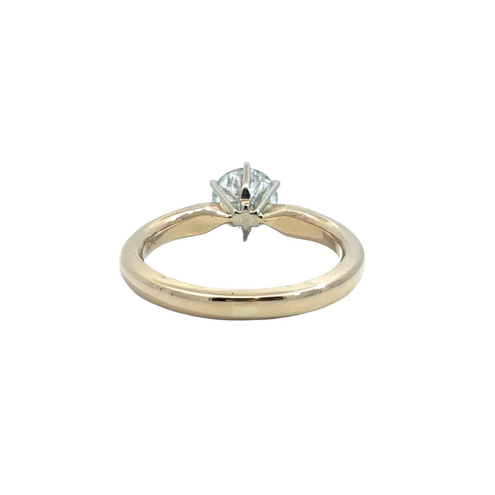 14k Yellow Gold 1.09tcw Round Diamond Solitaire Engagement Ring3
