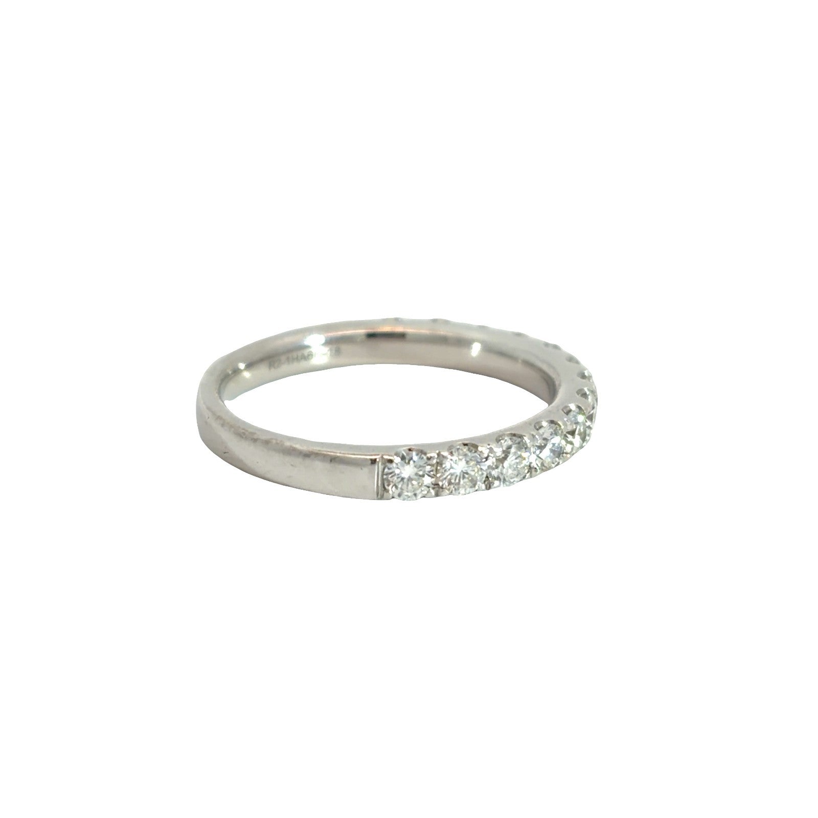 18K White Gold 13 Diamond 0.78cttw Wedding Band Ring4