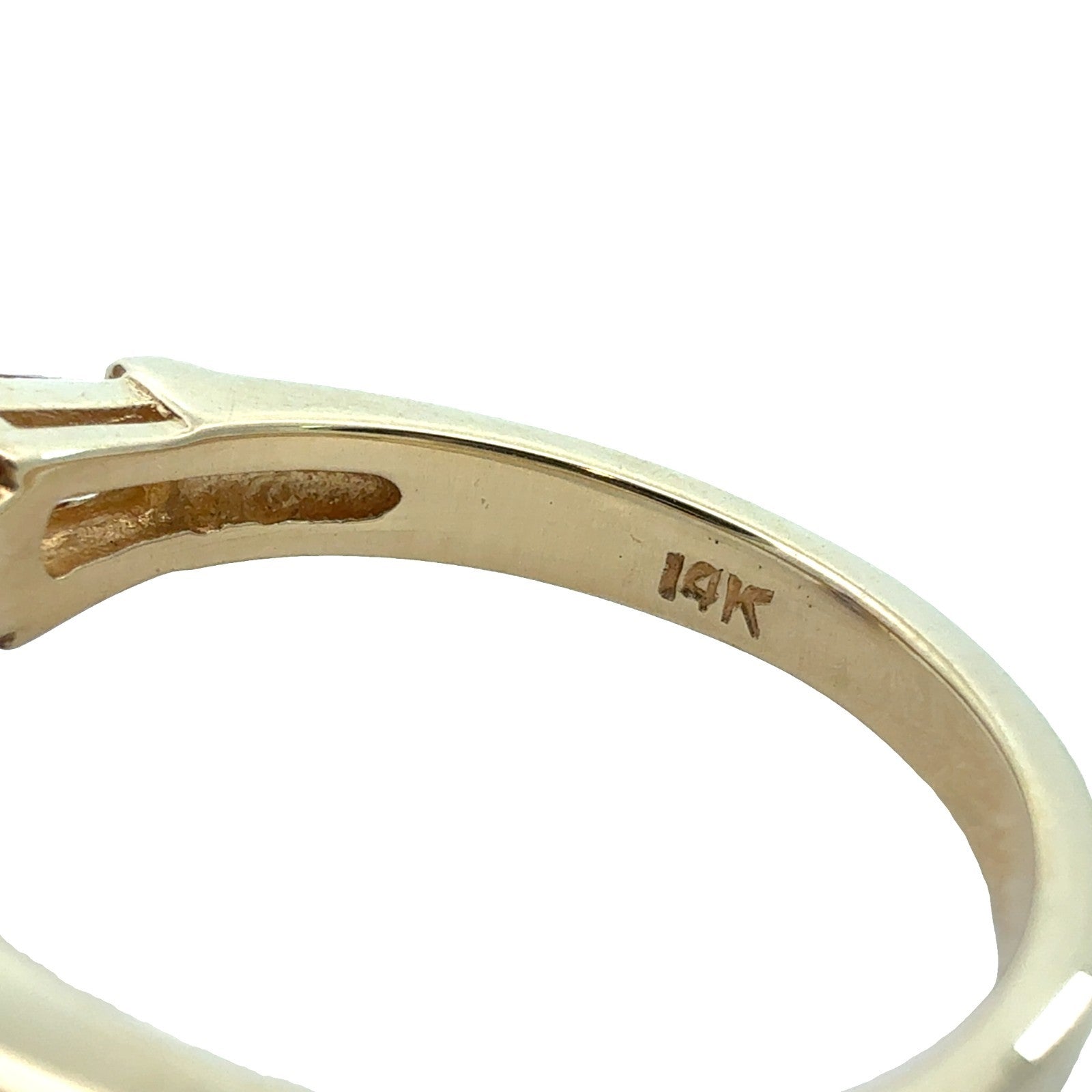 14k Yellow Gold Ring with 1.83ctw Pear Tanzanite and 0.24ctw Diamonds Size 6.56