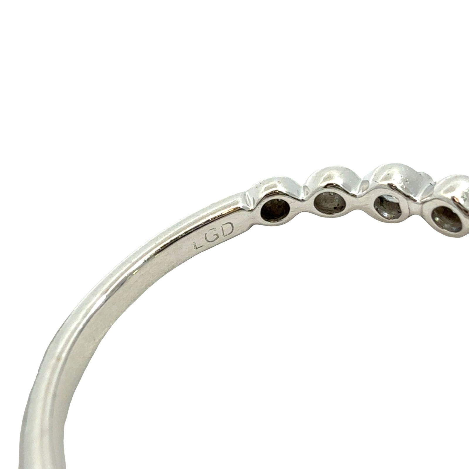10k White Gold Round 2.35cttw(0.91tcw) Lab Created Diamond Bridal Set 3 Rings5