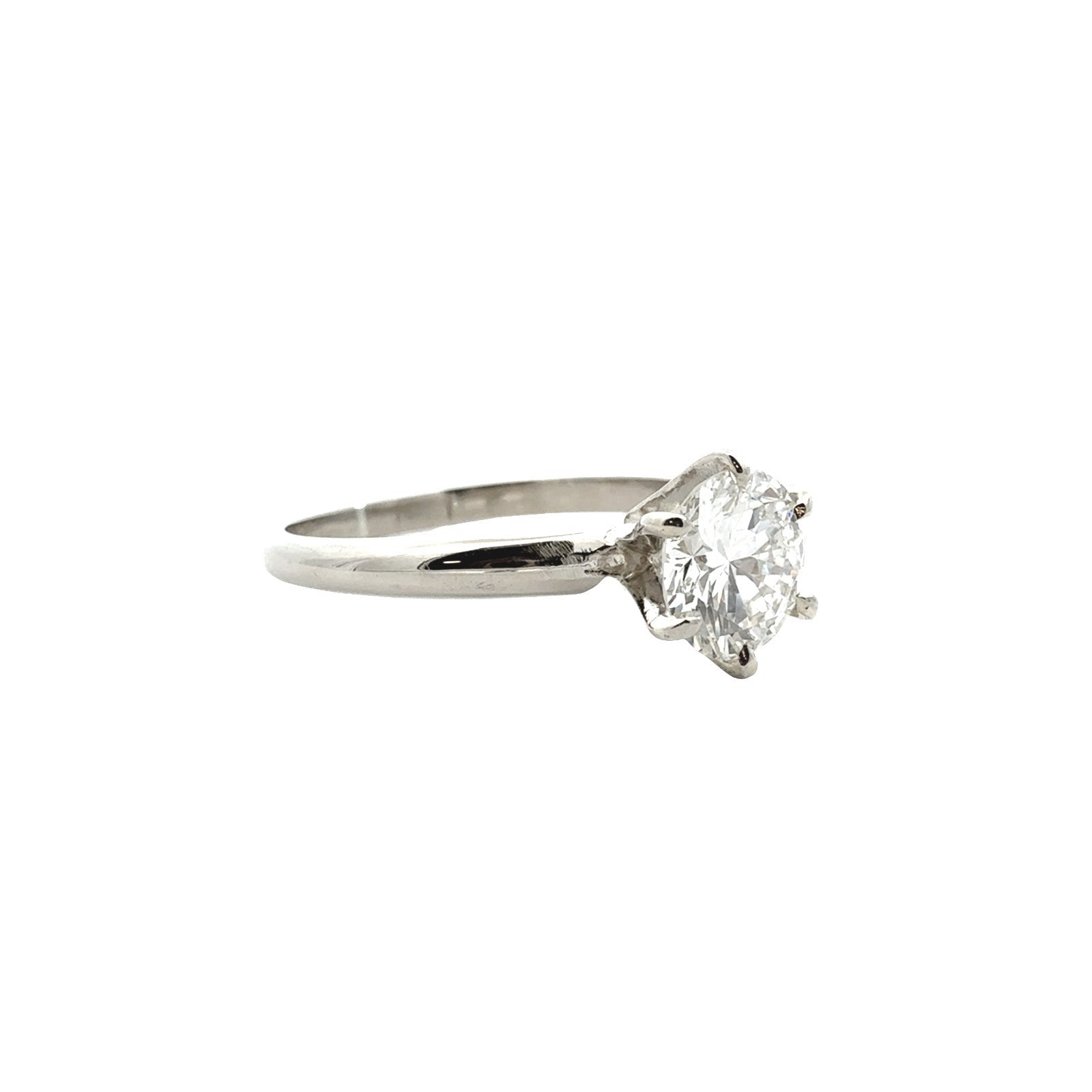 14k White Gold 1.16tcw Diamond Solitaire Engagement Ring2