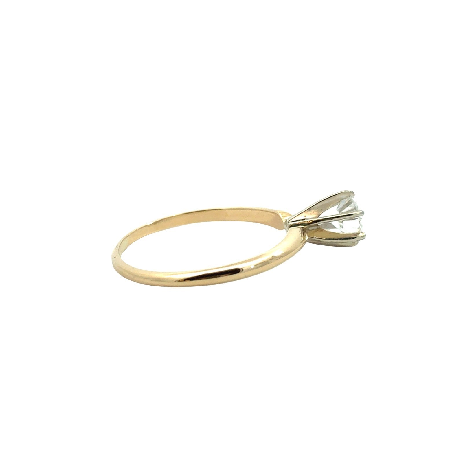 14k Yellow Gold Round Brilliant 0.44tcw Diamond Solitaire Engagement Ring5