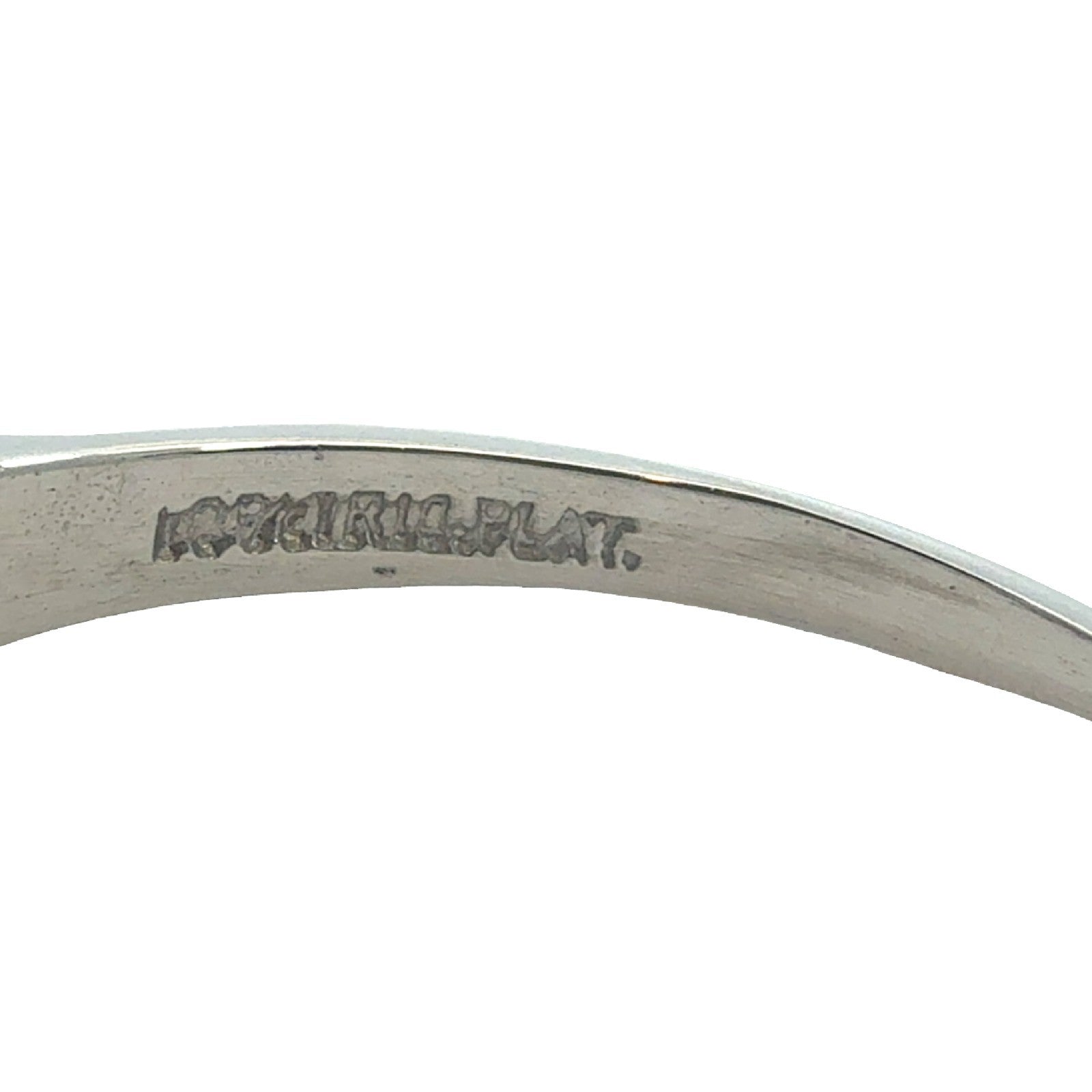 Platinum 1.49ctw(1.11ctw) Euro Cut Diamond Engagement Ring7