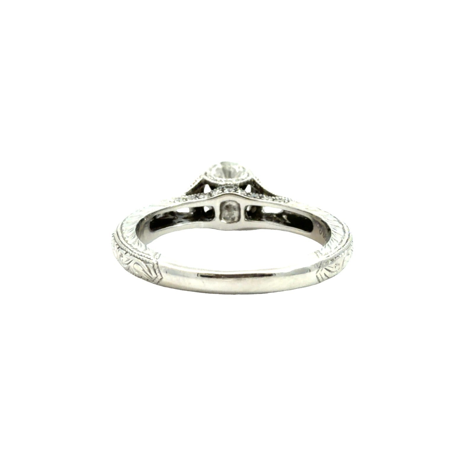 Neil Lane Vintage-Style 14k White Gold Milgrain 1.14cttw Diamond Engagement Ring3