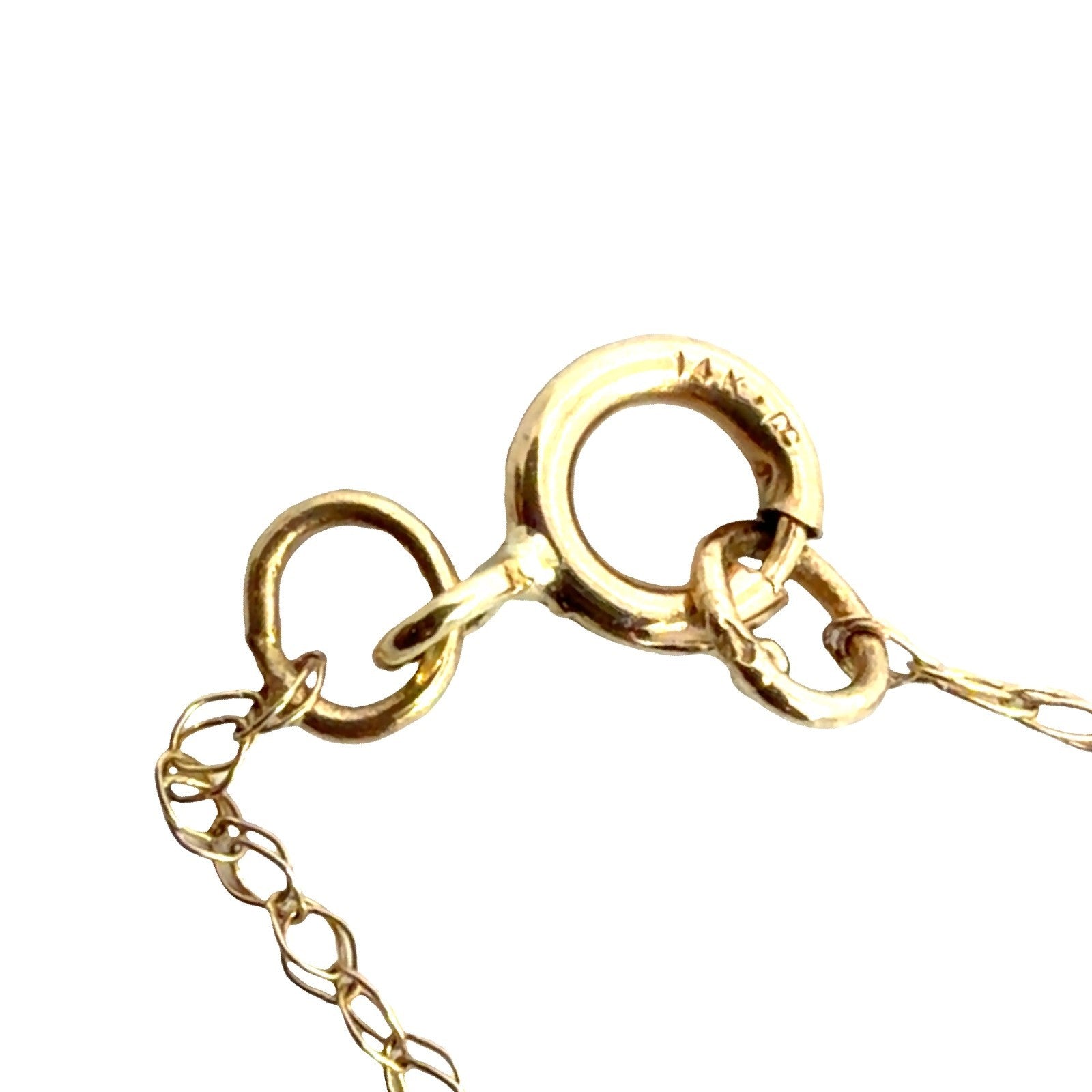 14k Yellow Gold Baguette 0.36cttw Diamond Slider Circle Pendant Necklace 18"7