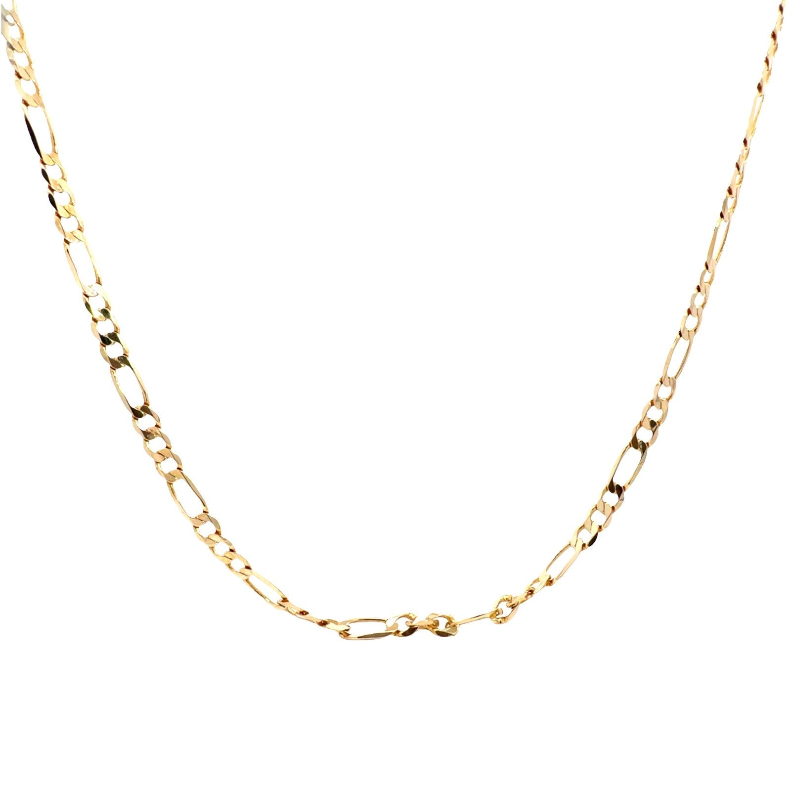 14k Yellow Gold Figaro Link Chain 20"0