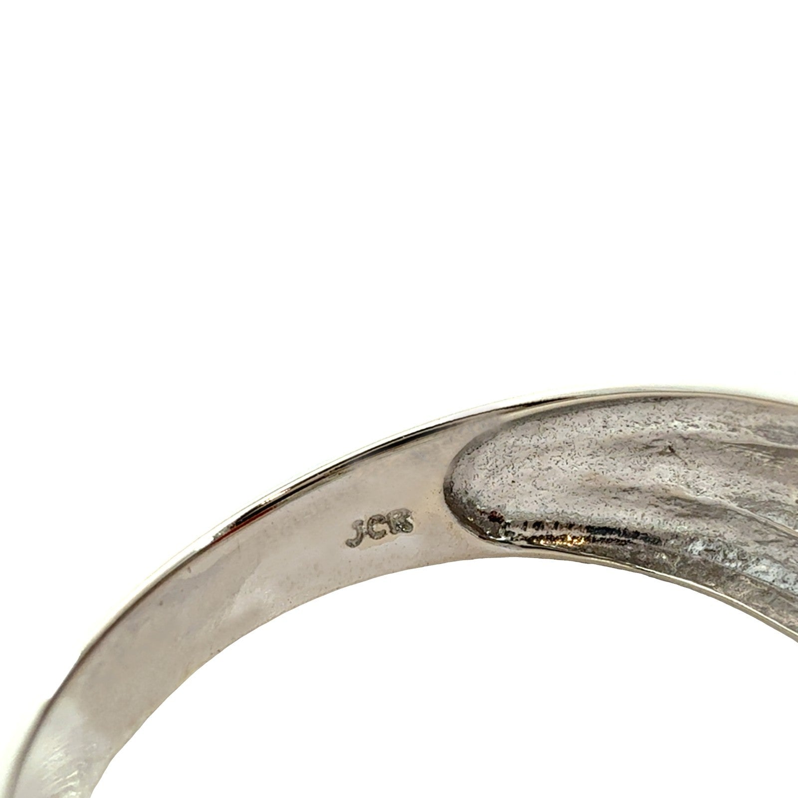 14k White Gold Oval 2.76tcw Garnet and 0.18cttw Diamond Cocktail Ring6