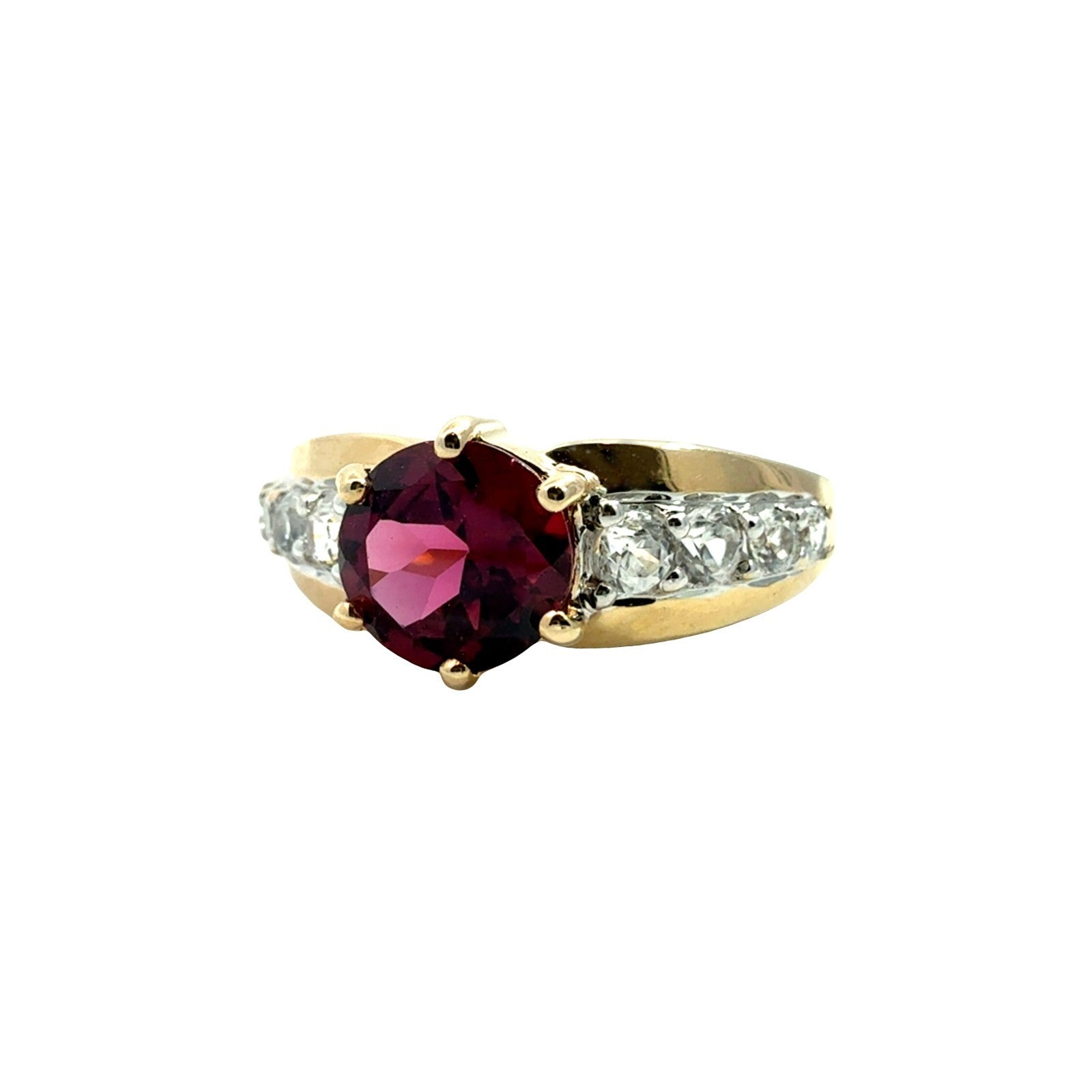 10k Yellow Gold 0.98tcw Tourmaline and 0.24cttw Topaz Ring1