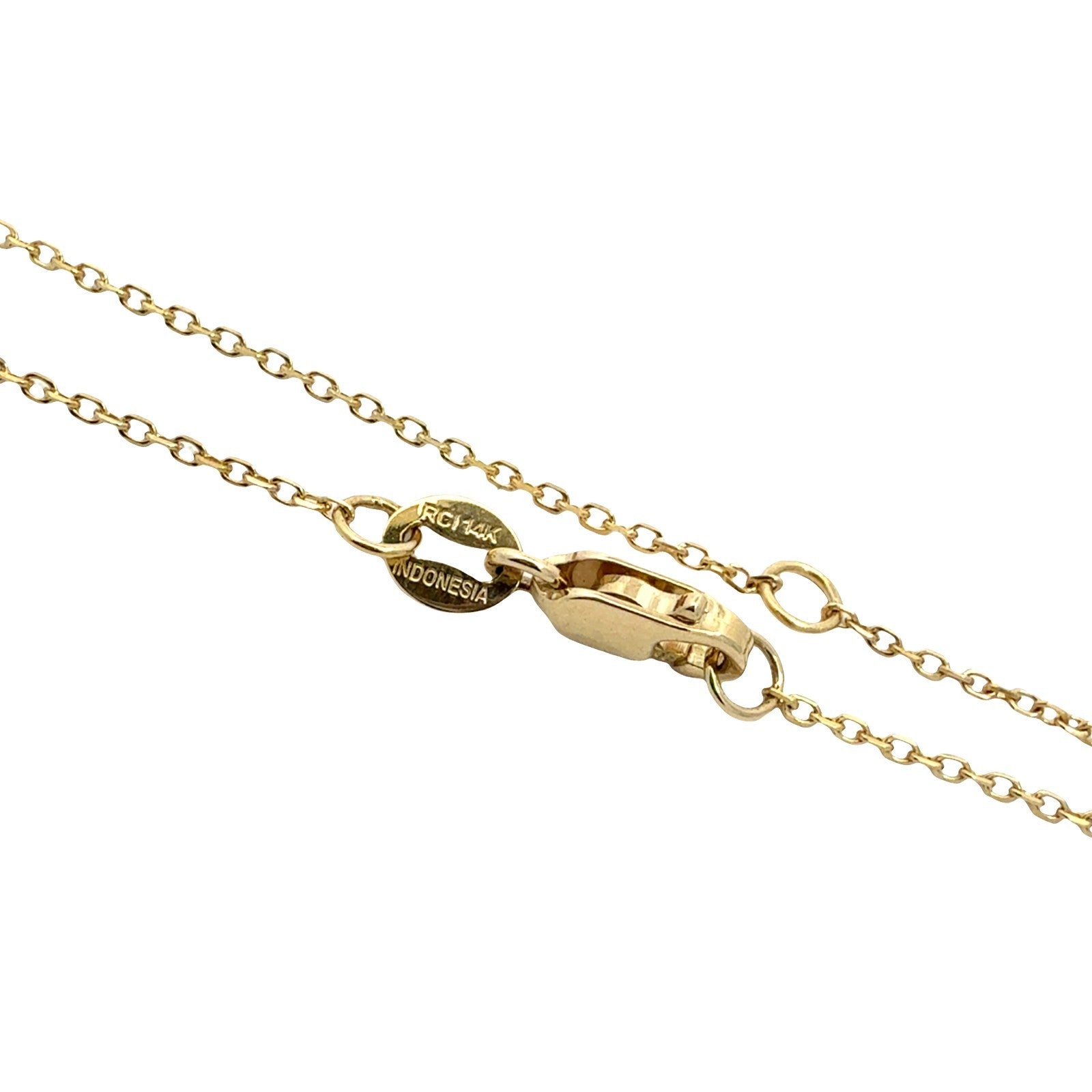14k Yellow Gold 0.22tcw Garnet and 0.03cttw Diamond Cross Pendant Necklace5