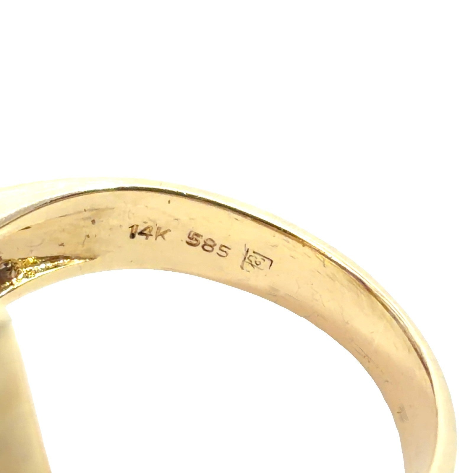 14k Yellow Gold Fantasy Cut Amethyst & 0.20cttw Diamond Cocktail Ring Size 6.56