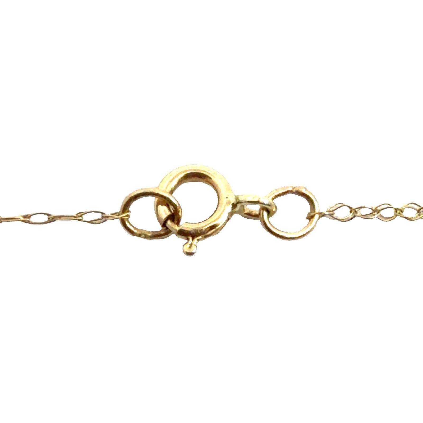 14k Yellow Gold Baguette 0.36cttw Diamond Slider Circle Pendant Necklace 18"6
