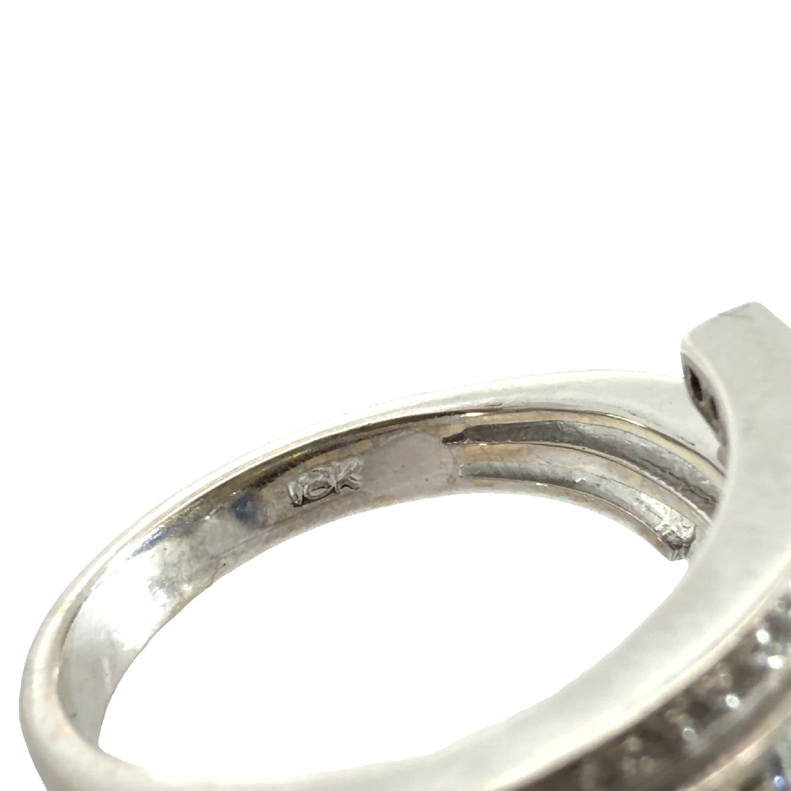 18k White Gold Heart-Shaped 1.45cttw Sapphire & 0.60cttw Diamond Ring Size 6.56