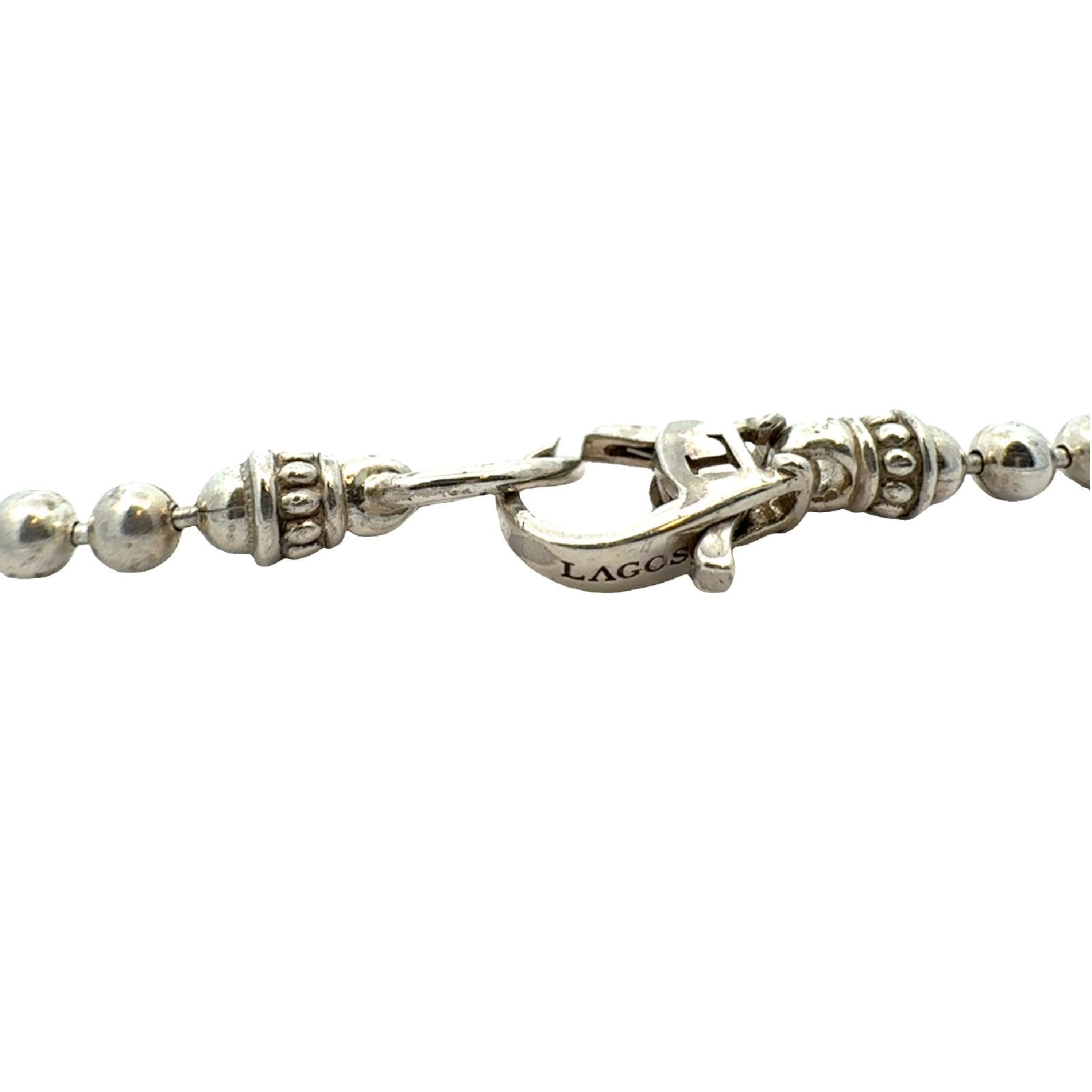 LAGOS Sterling Silver & 18k Yellow Gold Beloved Large Lock Necklace 18"7