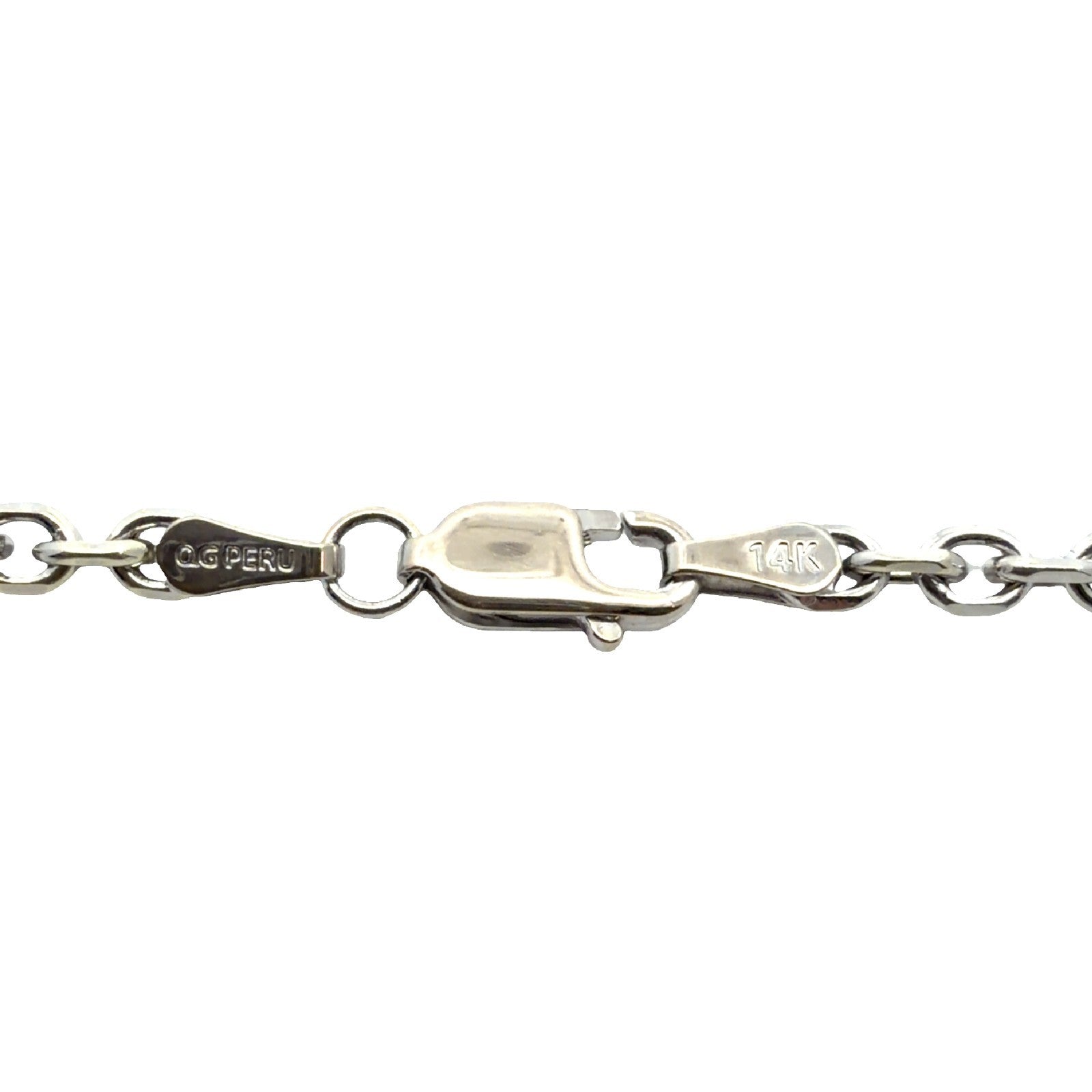 14k White Gold 3.90tcw Bezel-Set Lab Grown Diamond Necklace 18"5