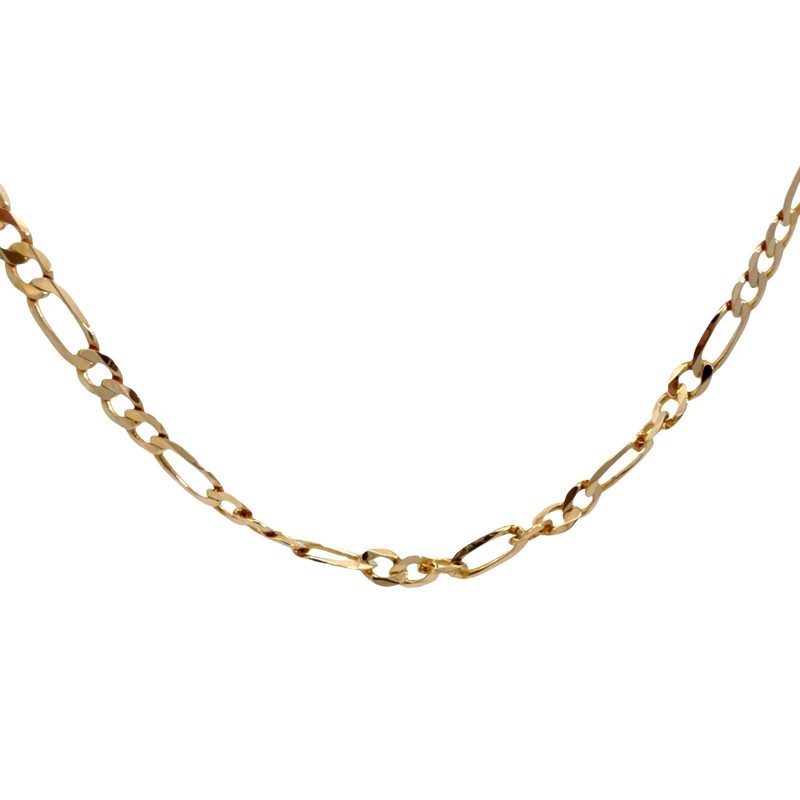 14k Yellow Gold Figaro Link Chain 20"1