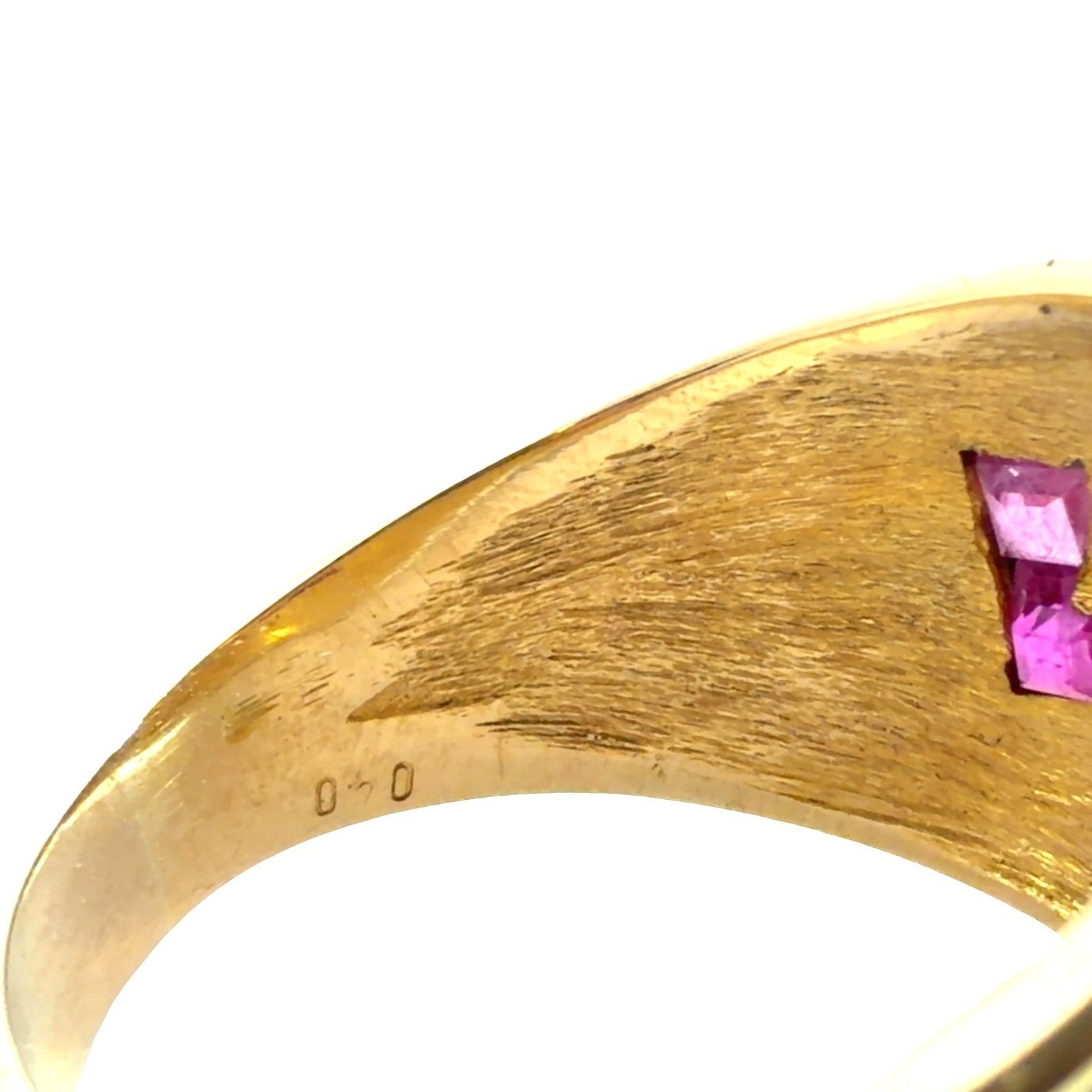 18k Yellow Gold Emerald, Ruby, Sapphire, and Diamond Byzantine Style Ring5