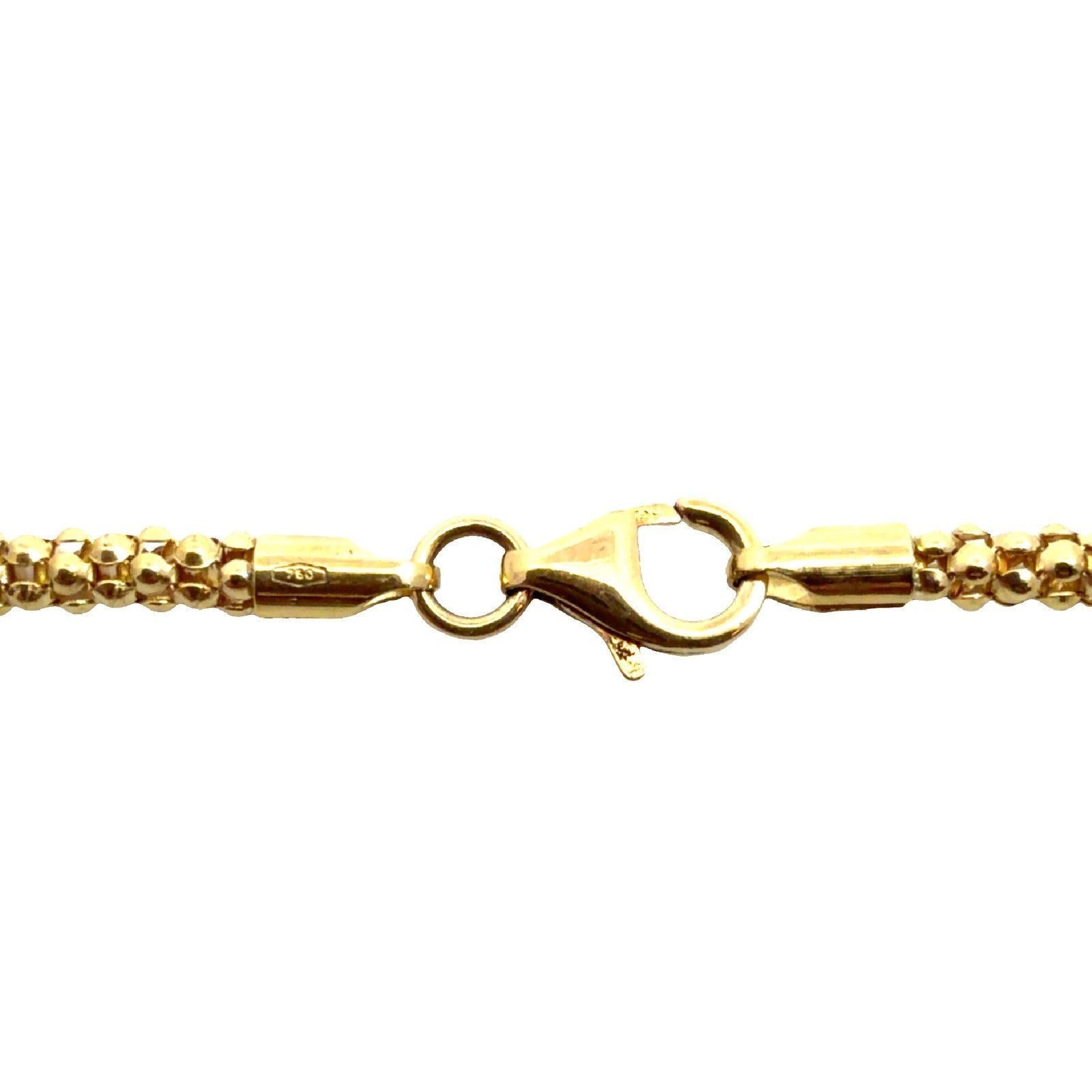 18k Yellow Gold 5.12cttw Sapphire & 1.90cttw Ruby Triple Crescent Motif Necklace5