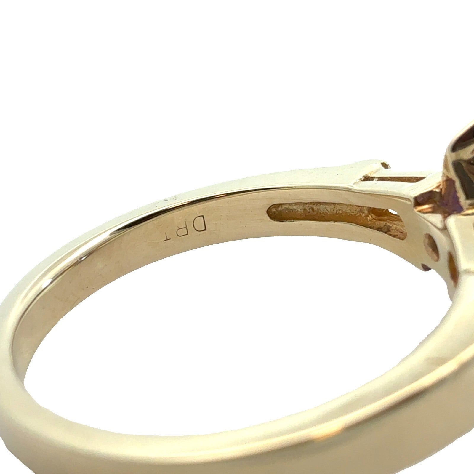 14k Yellow Gold Ring with 1.83ctw Pear Tanzanite and 0.24ctw Diamonds Size 6.55