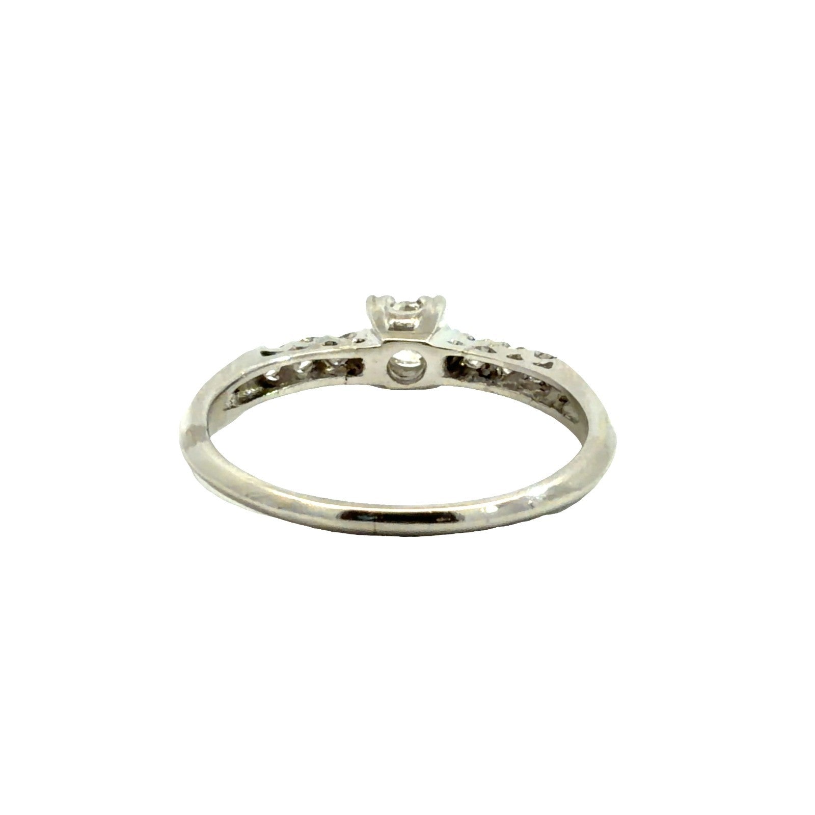 Platinum 0.34cttw Diamond Engagement Ring Size 72