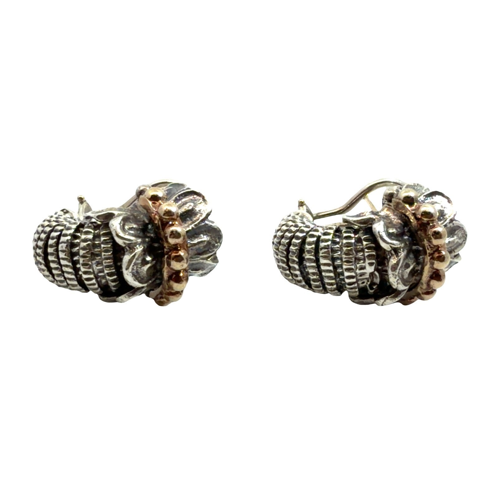 Alwand Vahan Sterling Silver 14k Yellow Gold Butterfly Earrings2