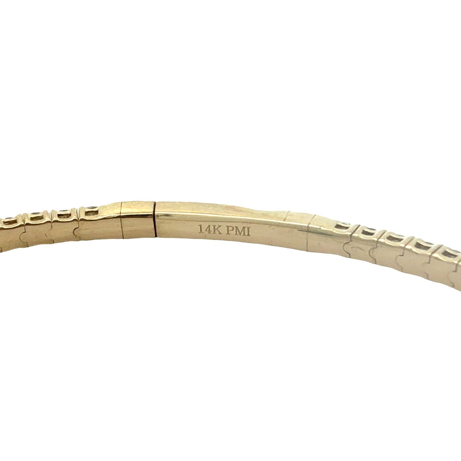 The Jewel Box 14k Yellow Gold 2.16ctw Diamond Flex Bangle3