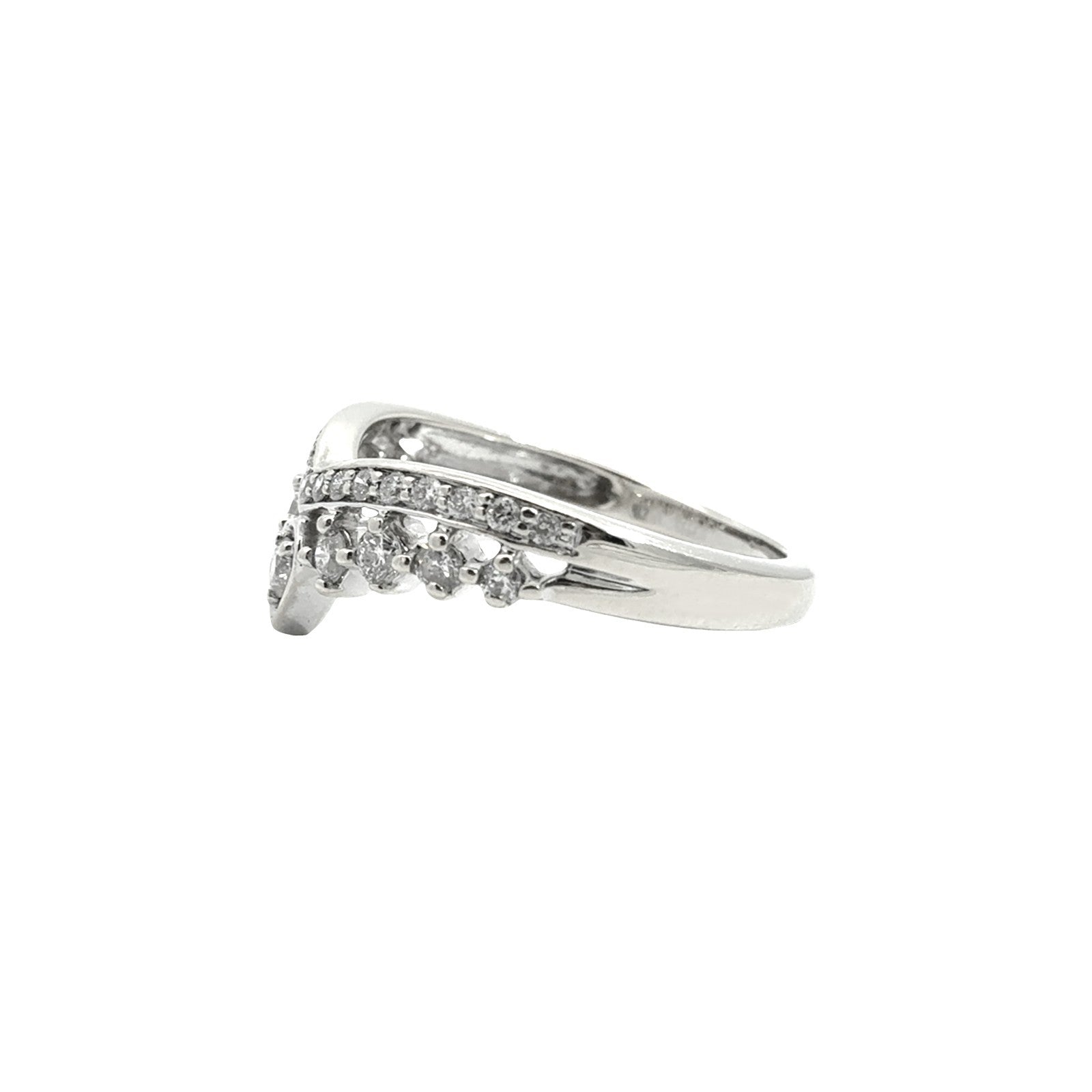 14k White Gold Pear Double Halo 1.93cttw Diamond Bridal Set6