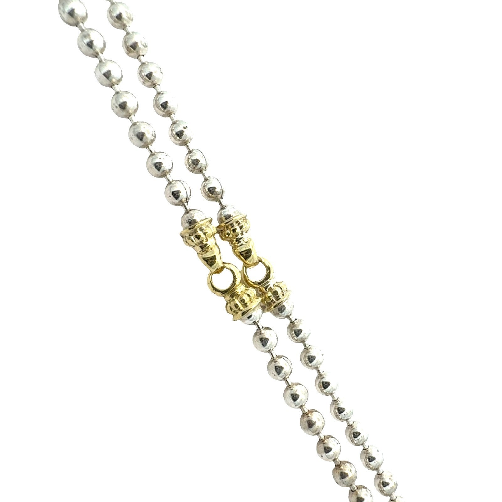 LAGOS Sterling Silver & 18k Yellow Gold Beloved Large Lock Necklace 18"5