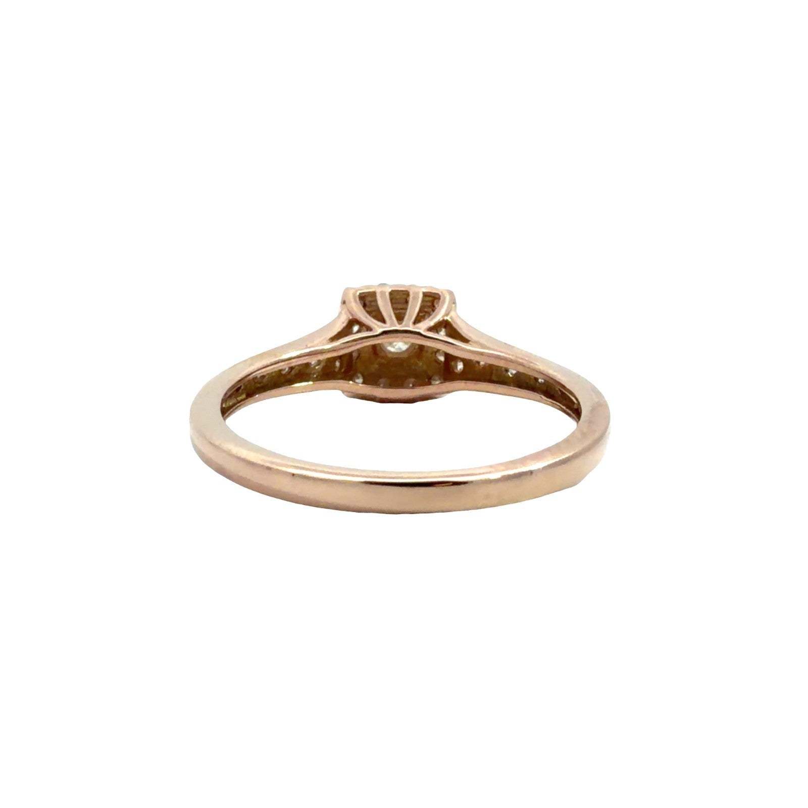Keepsake 14k Rose Gold & 0.43cttw Diamond Cluster Ring Size 6.752