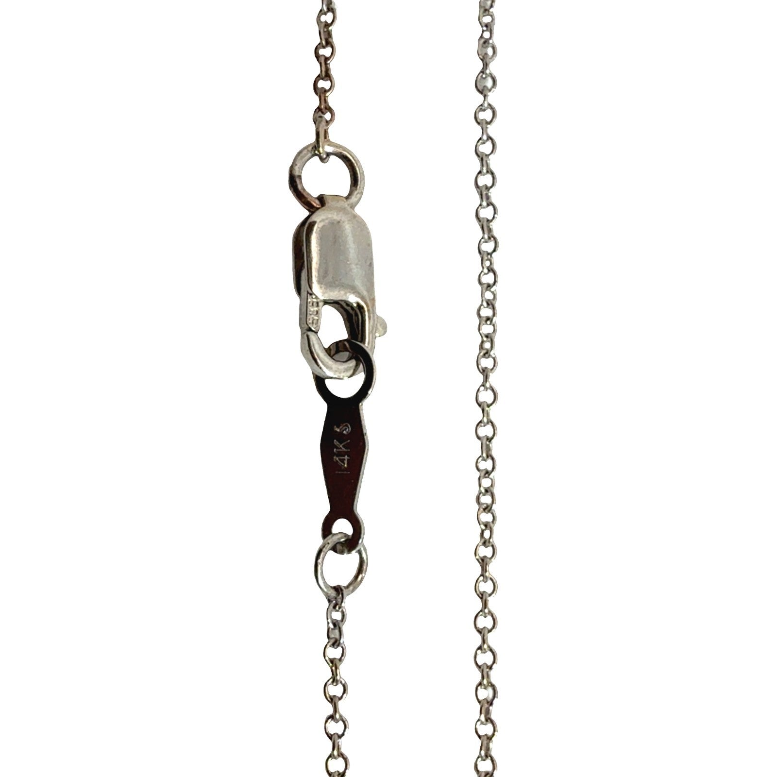 14k White Gold 0.75ctw Diamond Solitaire Necklace5