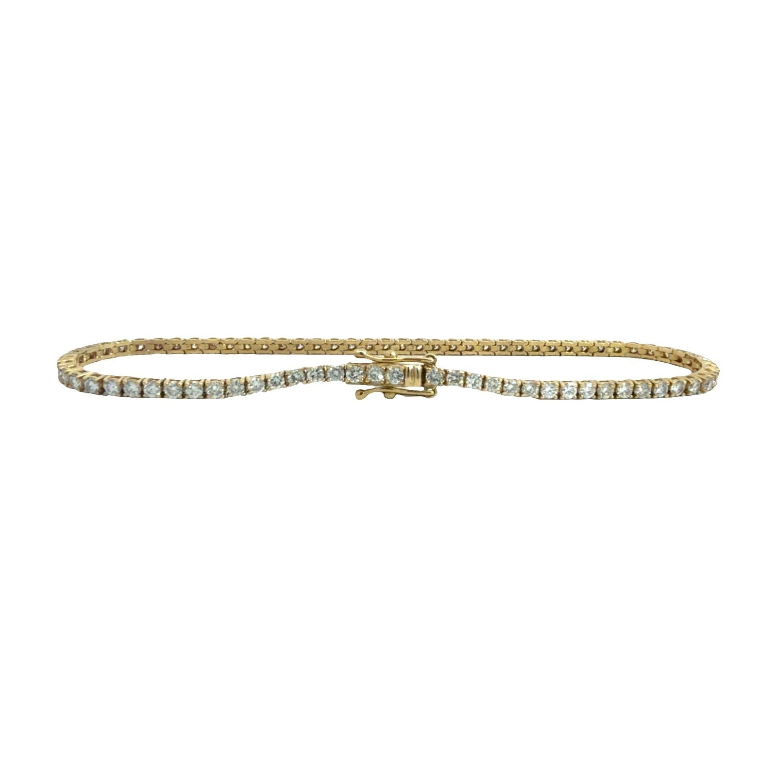 The Jewel Box 14k Yellow Gold 2.30ctw Diamond Tennis Bracelet2