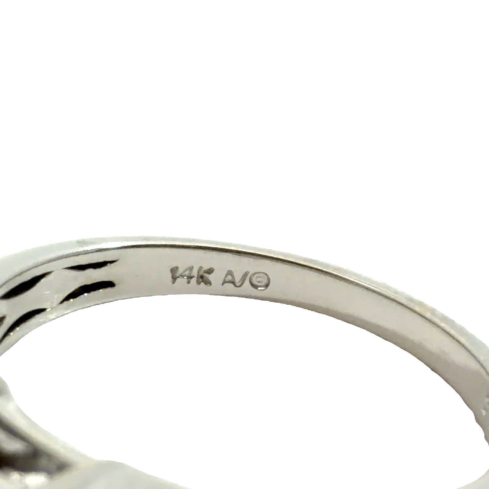 14k White Gold Princess-Cut 0.54tcw Aquamarine & 0.20cttw Diamond Ring Size 6.754