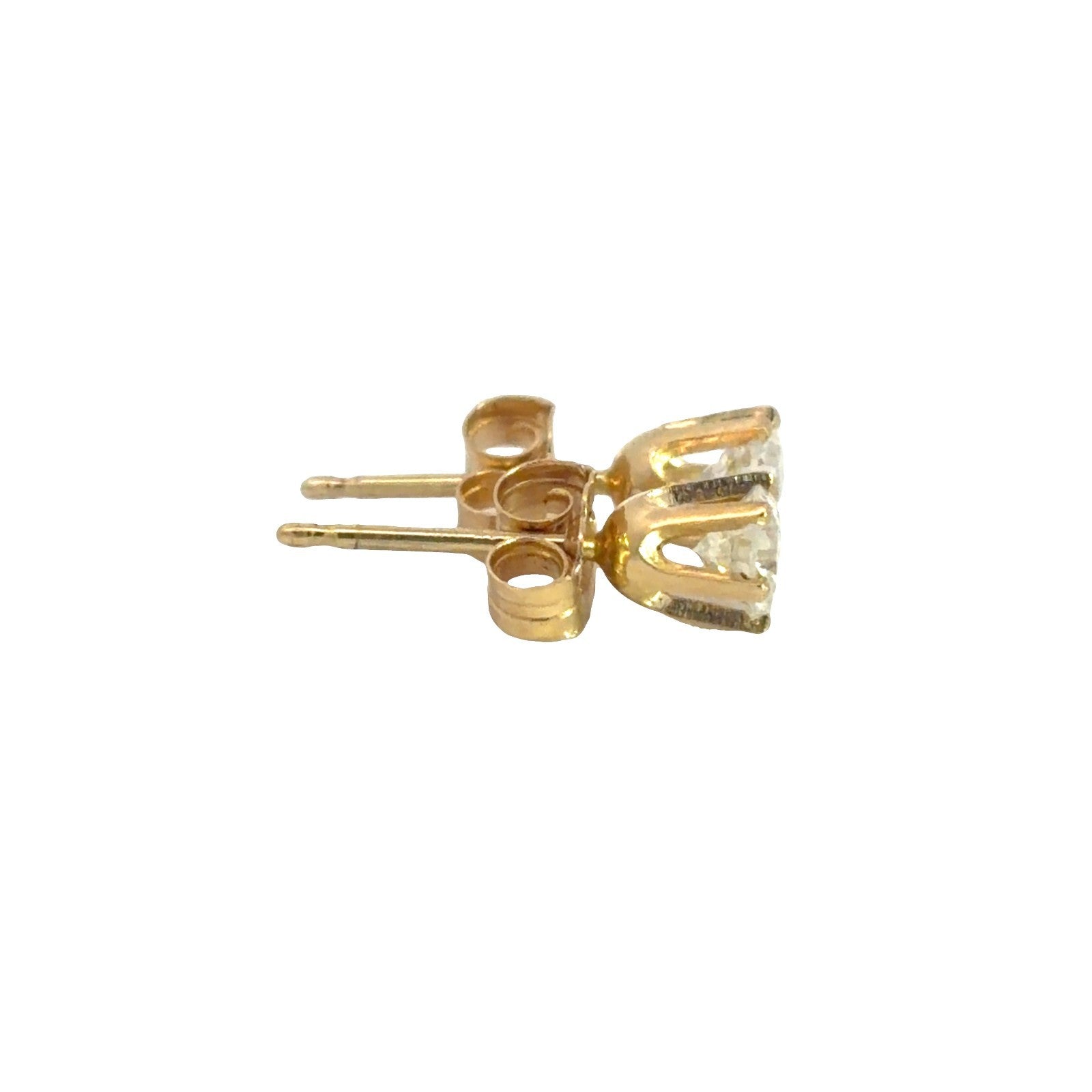 14k Yellow Gold 0.40cttw Diamond Stud Earrings2