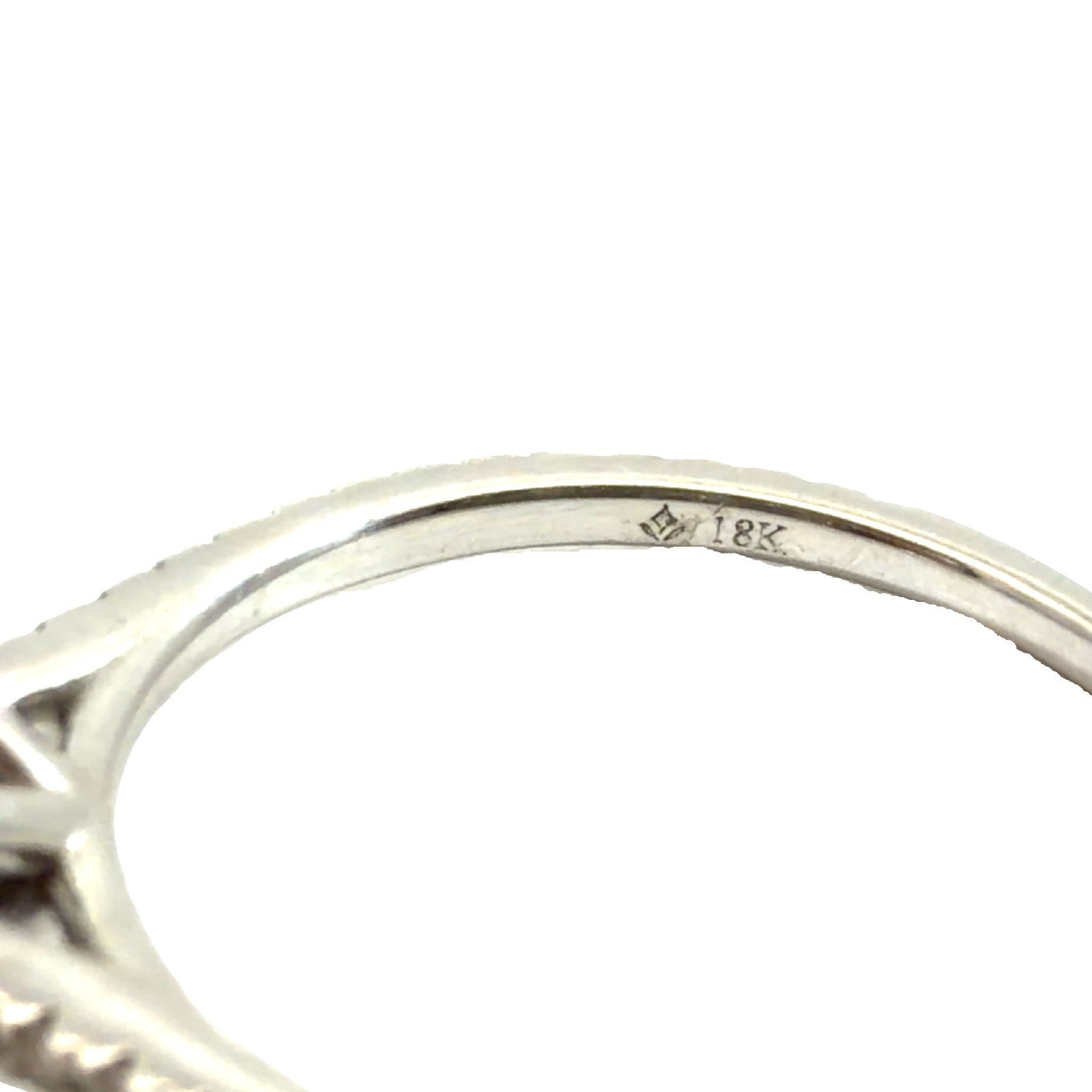 18k White Gold 1.00cttw Diamond Engagement Ring Size 71