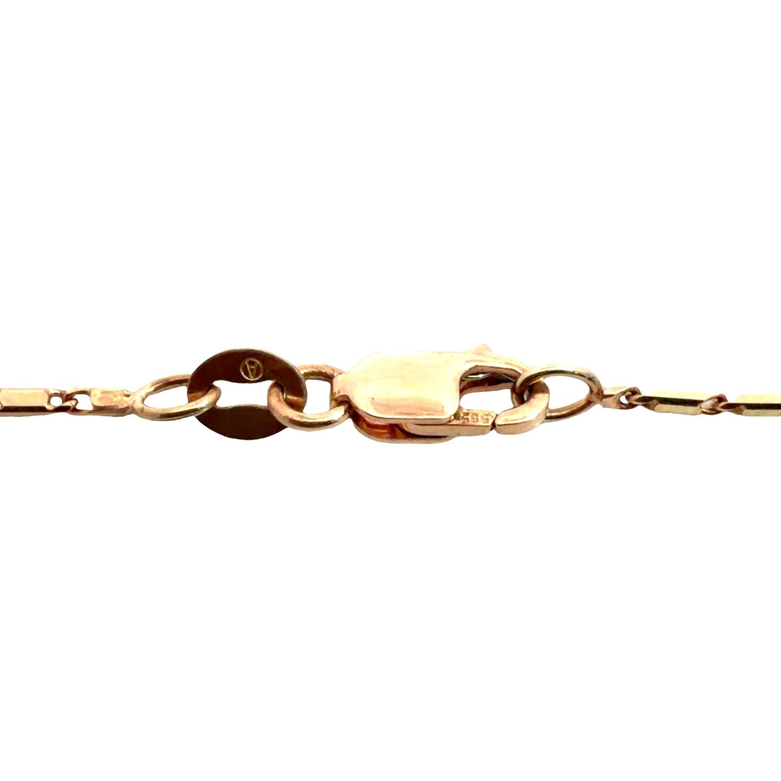 14k Rose Gold Chain Necklace with 7.18ctw Purple Chalcedony and 0.69ctw Diamond6