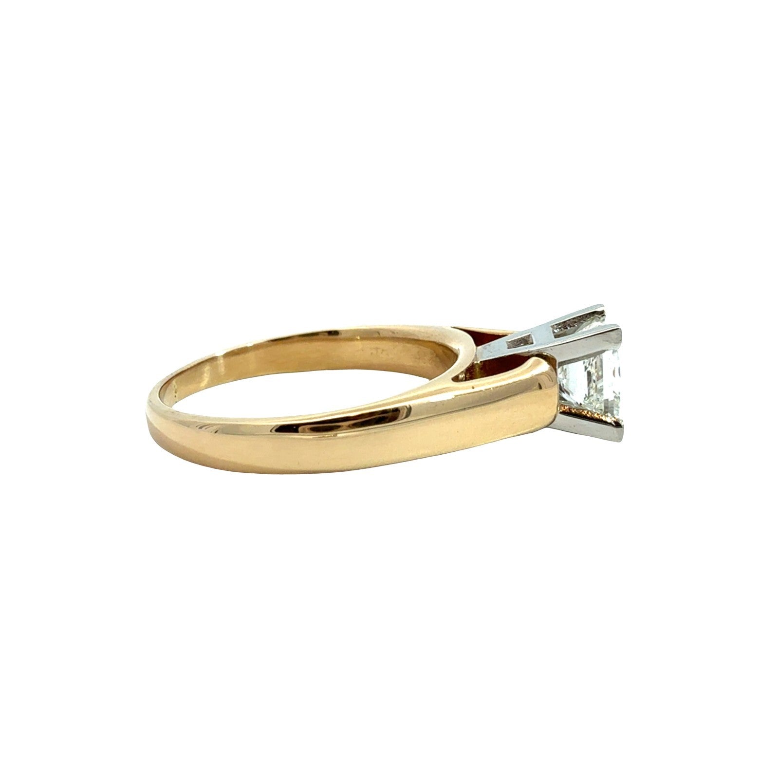 18k Yellow Gold & Platinum 0.54tcw Princess-Cut Diamond Engagement Ring4