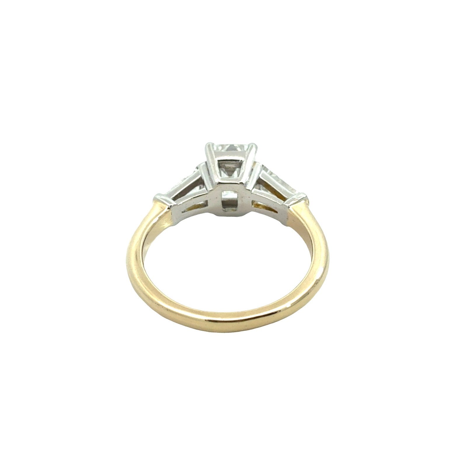14k Yellow Gold and Platinum 2.73cttw Diamond Three-Stone Engagement Ring4