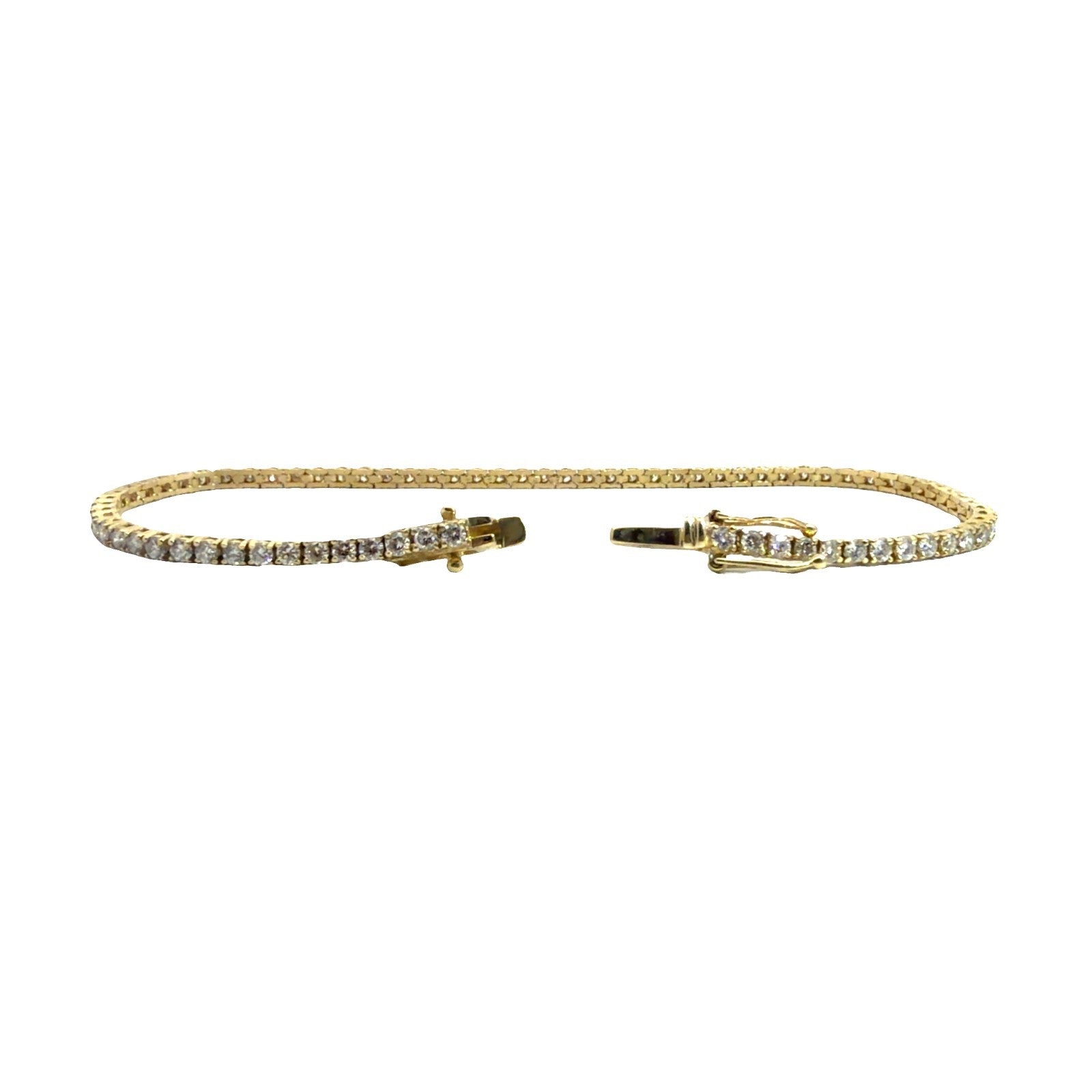 The Jewel Box 14k Yellow Gold 2.30ctw Diamond Tennis Bracelet3