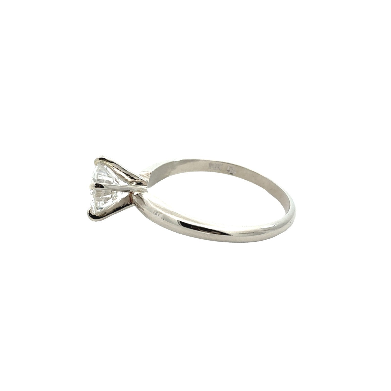 14k White Gold 1.16tcw Diamond Solitaire Engagement Ring5