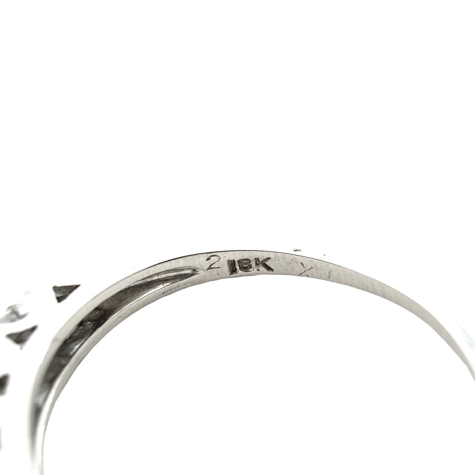 18k White Gold Stamped 0.73cttw Diamond Engagement Ring and 0.23cttw Band Set12
