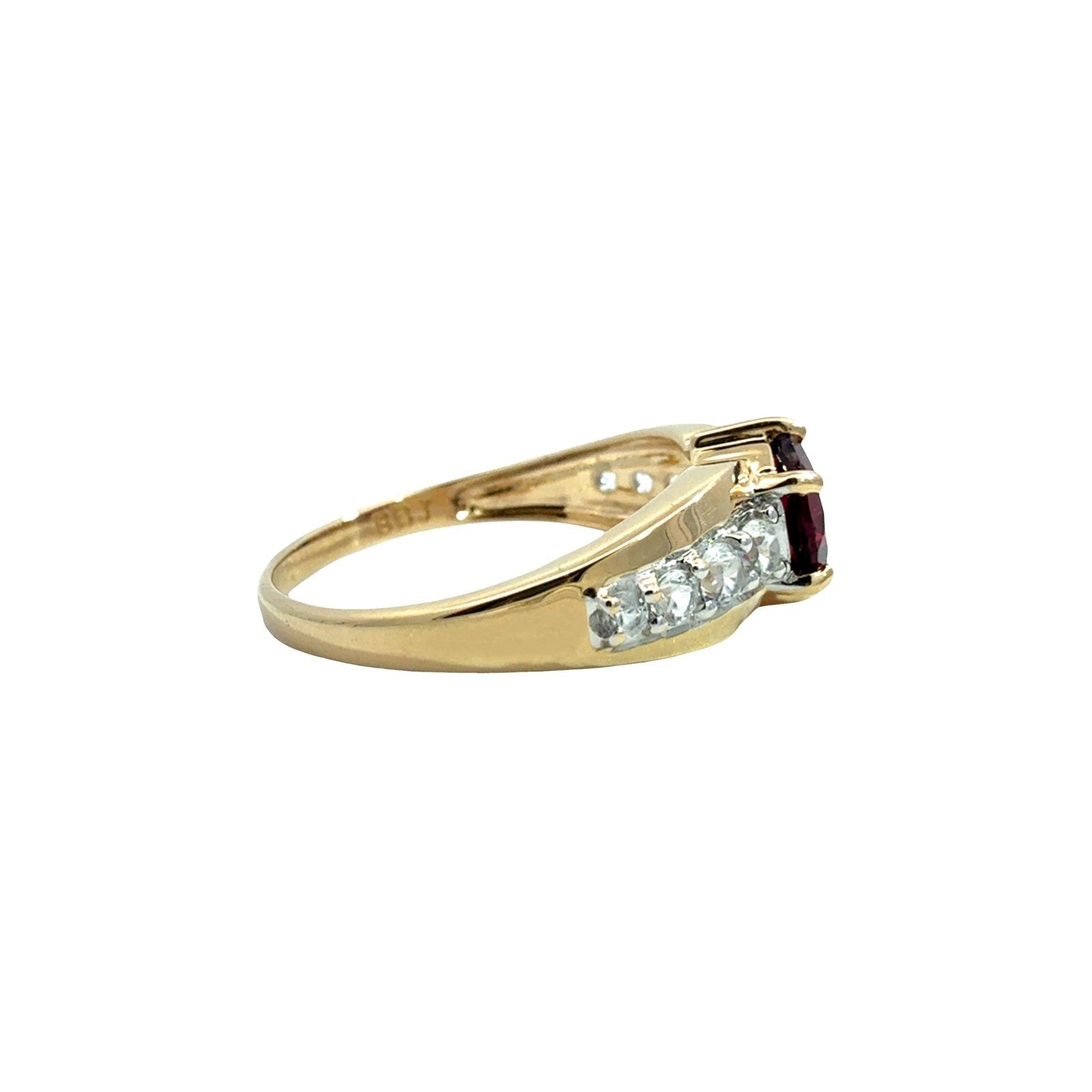 10k Yellow Gold 0.98tcw Tourmaline and 0.24cttw Topaz Ring4