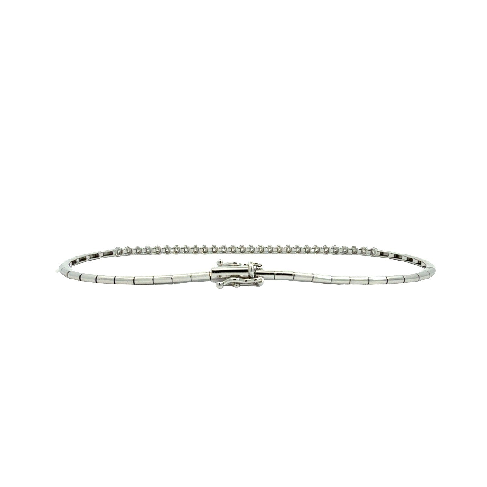 14k White Gold Half 0.21cttw Diamond Tennis Bracelet3