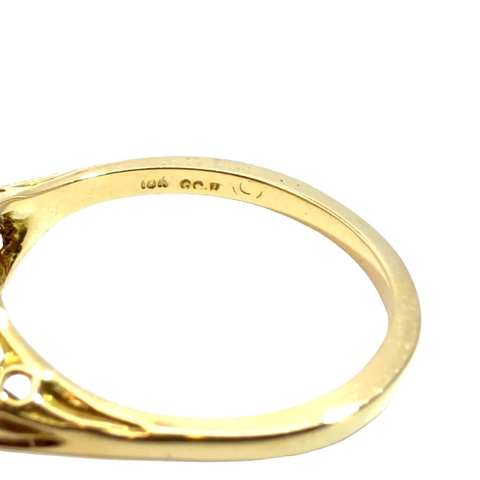 Vintage 18k Yellow Gold Ring with Belcher Set 1.25ctw Diamond5