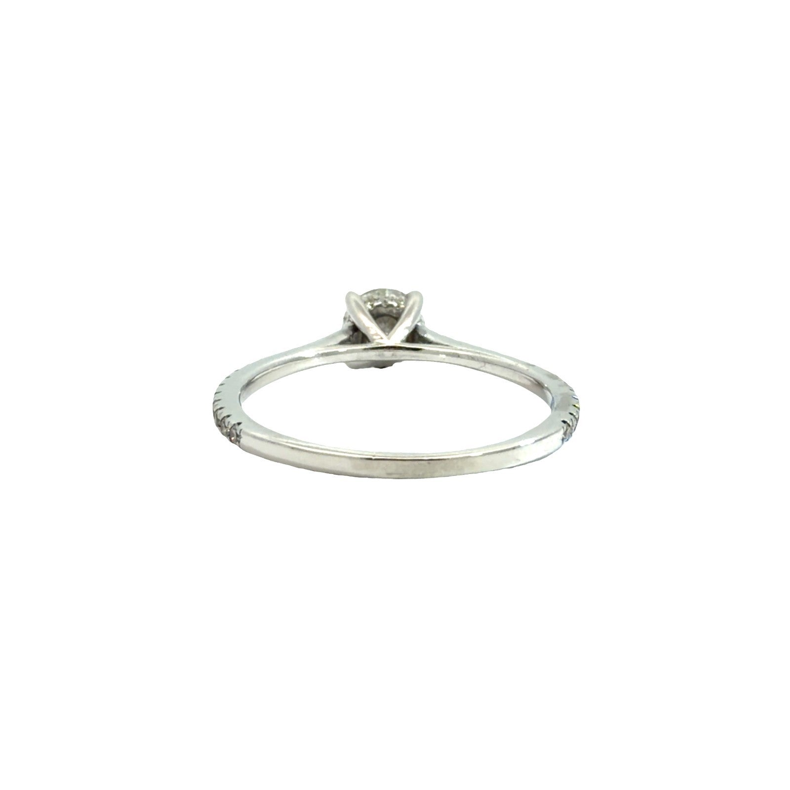 18k White Gold 1.00cttw Diamond Engagement Ring Size 73