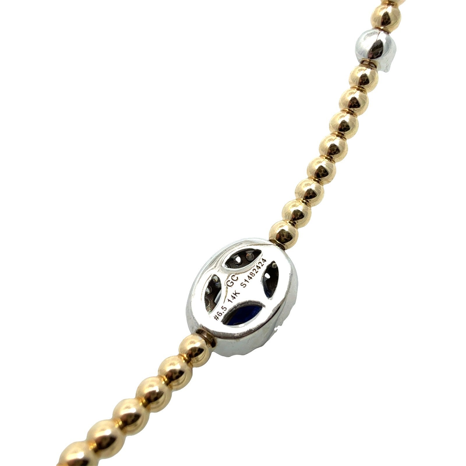 Gabriel & Co. Bujukan 14k Yellow Gold 0.48tcw Sapphire 0.18cttw Diamond Bracelet6