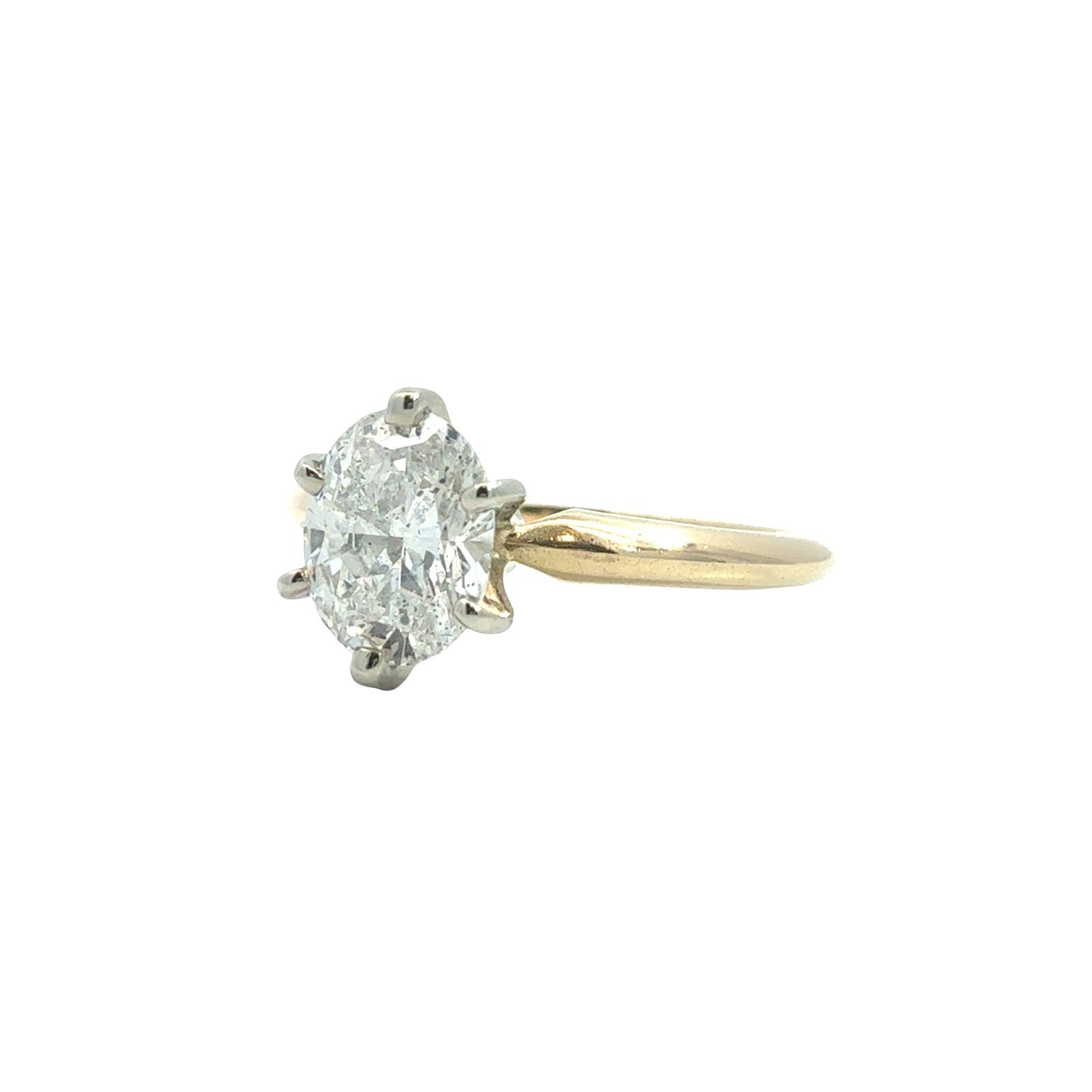 14k Yellow Gold 0.80tcw Diamond Solitaire Engagement Ring Size 61